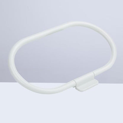 Healifty No Drill Rings Towel Holder Stainless Steel Self-Adhesive Bathroom Towel Ring with Easy Installation and Fingerprint-Free Surface for Kitchen and Bathroom Use