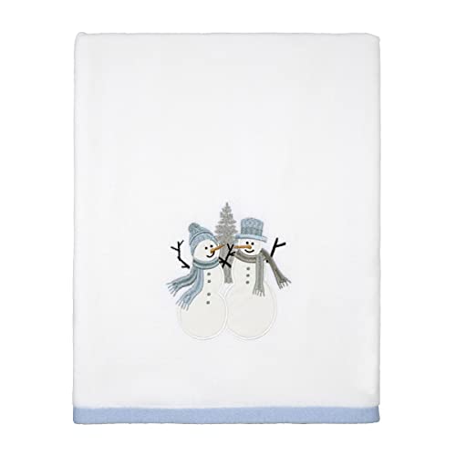 Avanti Linens - Bath Towel, 100% Cotton Velour, Holiday Decor, Set of Two (Frosty Friends Collection) - size: Hand Towel