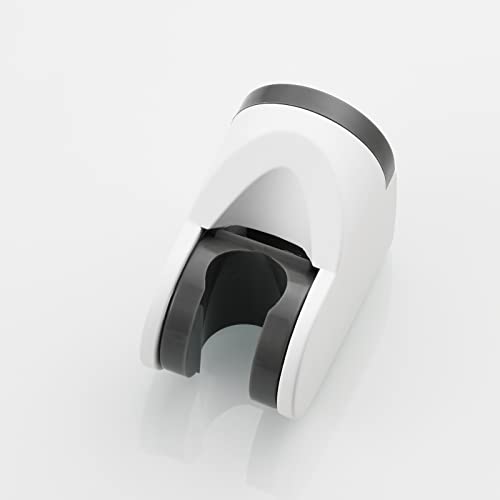 White Shower Bracket Wall Mount Plastic Shower Head Holder for Hand Held, ST01W - style: White