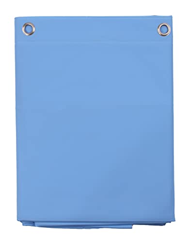 Elegant Heavy Duty Vinyl Shower Curtain Liner with 12 Metal Grommets Sky Blue - color: Sky Blue