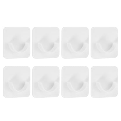 uxcell 8 Pack Shower Rod Holder, 0.87 Inch Adhesive Shower Curtain Rod Holder No Drilling Shower Rod Holders for Bathroom Bedroom, White(Rod Not Included) - size: 0.87 Inch