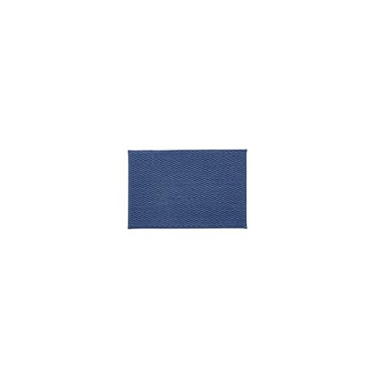 TYUU Bathroom Rugs Non Slip Washable, Super Absorbent Thin Bath Mat Small Quick Dry Low Pile Bathroom Rug, Navy Blue 16"x24" - color: Navy Blue, size: 1'4" X 2' (Rectangular)