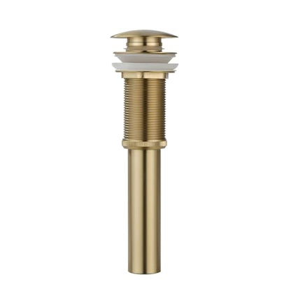 Pop-up Bathroom Sink Drain Stopper Without Overflow for Vessel Sink Lavotory Vanity, D01 (Brushed Gold) - color: Brushed Gold