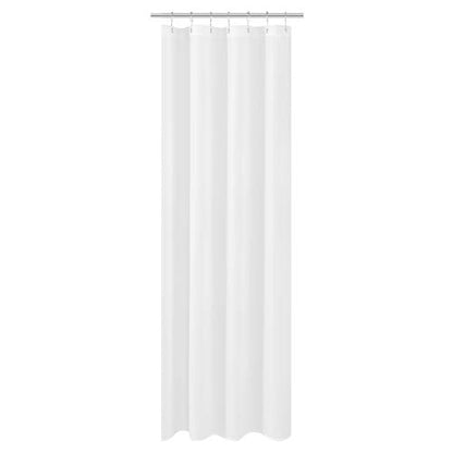 N&Y HOME Fabric Small Stall Shower Curtain Liner Extra Long 36x84, White | Hotel Quality, Bottom Magnets, Machine Washable, Water Repellent, 36 x 84 inches Narrow Bathroom Curtain with Grommets - color: White, size: 36"W x 84"L (Pack of 1)