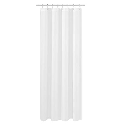 N&Y HOME Fabric Shower Curtain Liner Long Stall Size 48 x 78 inches, White | Hotel Quality, Bottom Magnets, Machine Washable, Water Repellent, 48x78 Bathroom Curtain with Grommets - color: White, size: 48"W x 78"L (Pack of 1)