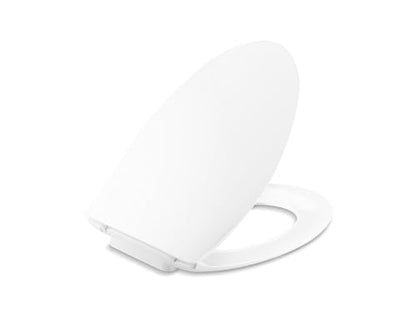 Kohler K-30783-0 Lithe Quiet-Close Elongated Toilet seat with Grip Tight Bumpers, White - style: Lithe
