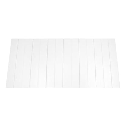 Bath Lid Cover Bathtub Tray, 59x27.5in Foldable Bathtub Cover Bath Insulation Cover, PVC Dustproof Shutter Bath Lid fit Most Tubs, Can Hold Wine Glass, Books,Cellphones - color: White, size: 59x27.5in