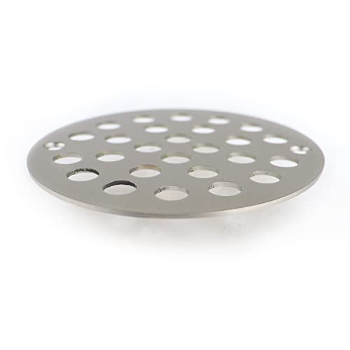 4 Inch Screw-in Round Shower Drain Cover Replacement Floor Drainer with Screws (Brushed Nickel) - color: Brushed Nickel