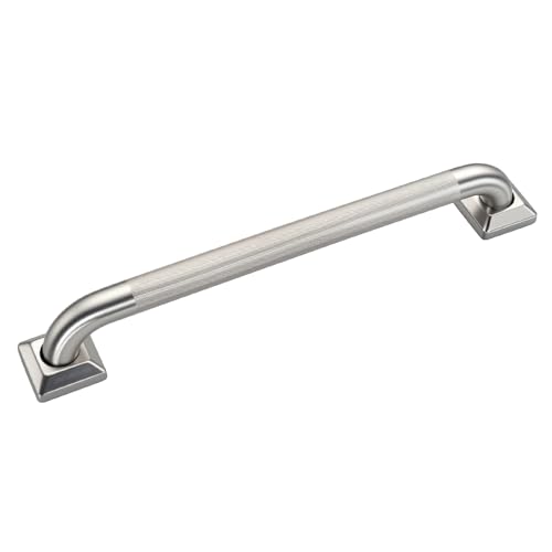 joyrain 500lb Capacity Stainless Steel Grab Bar - Heavy Duty Bathroom Safety Rail for Elderly, Anti-Slip Shower Handle, ADA Compliant (Knurling, 16 inch) - color: Knurling, size: 16 inch