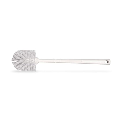 Sparta Flo-Pac Toilet Bowl Brush for Commercial Restrooms, Heavy Duty Toilet Brush with Plastic Handle for Bathrooms, 11 Inches, White