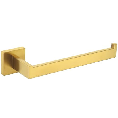 Angle Simple Towel Holder Brushed Dark Gold, Bathroom Towel Rack 10.24-in | Deep Gold Tone, SUS304 Stainless Steel, Open Arm Dishcloth Washcloth Hanger Bar for Kitchen Shower Vanity Sink - color: Brushed Dark Gold