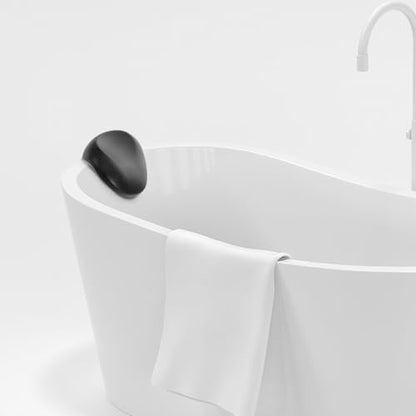 UKCOCO Bath Pillow for Bathtub with Strong Suction Cups, Waterproof Non-Slip Neck and Head Support Cushion, Quick-Dry Ergonomic Bath Tub Cushion for Soaking and Relaxation