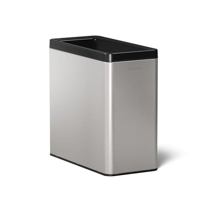 Kohler K-31313-ST 12-Liter Open-Top Trash Can, Stainless Steel - color: Stainless Steel, size: 3.1 Gallon - Open Top