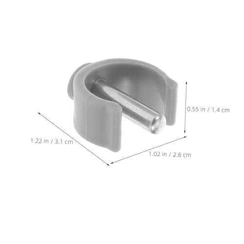 MAGICLULU Walker Clamp Buckle and Cane Securing Clamp 6pcs -Shape Latch Clips 25mm for Adjustable Canes, Folding Crutches, and Toilet Safety Rail Support