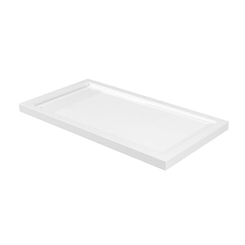 OVE Decors 60x32" Shower Base, White - size: 60 x 32, style: Side Drain