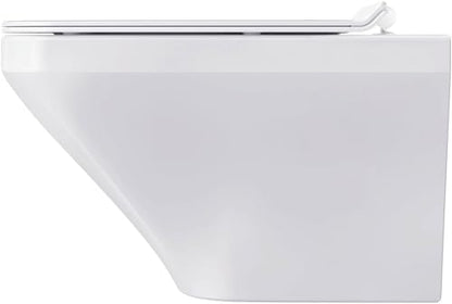 Duravit DuraStyle Elongated Toilet seat White High Gloss, Slow Closing, Stainless Steel Hinges