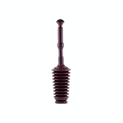 Master Plunger MP500 Heavy Duty All Purpose Plunger, Laundry Tubs, Bath Tubs, Kitchen Sinks, Garbage Disposal, Toilets Commercial & Residential Use. Equipped with Air Release Valve, Plum