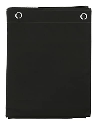 Elegant Heavy Duty Vinyl Shower Curtain Liner with 12 Metal Grommets Black - color: Black