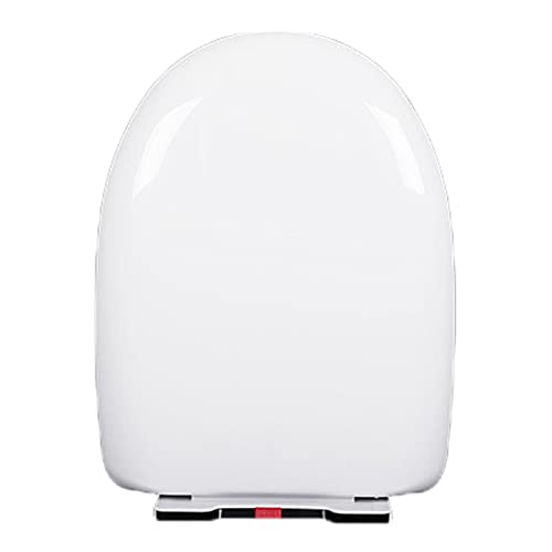 "Soft Close Toilet Seat with Quick Release – Design for Easy Cleaning & Installation, Top Fix/Bottom Fixed, White"