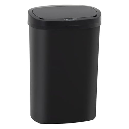 PayLessHere | 13 Gallon Plastic Trash Can | Black | Pack of 1 | Automatic Touchless Lid with Motion Sensor | Kitchen Garbage Can with Waterproof Design | for Home, Office, Bathroom - color: Black