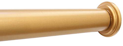 Urbanest 1" No Drilling Shower Closet Window Metal Premium Adjustable Tension Rod, Heavy Duty, 42-inch to 72-inch, Copper - color: Copper, size: 42"-72"