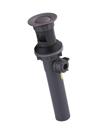 WOWOW Bathroom Drain Assembly Stopper with Lift Rod for Bathroom Faucet Vanity Sink Pop-Up Drain Stopper Assembly with Lift Rod and Overflow，Oil Rubbed Bronze - color: Oil Rubbed Bronze, style: Style B: lift rod drain