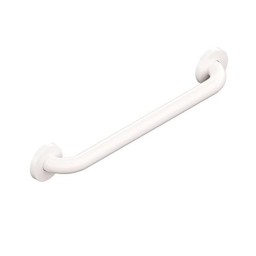 HEALTHCRAFT Easy Mount Grab Bar 18", ADA Stainless Rail - White | Concealed screws, clean install, compatible with Easy Mount Anchor - color: Powder Coat White, size: 18" Inch