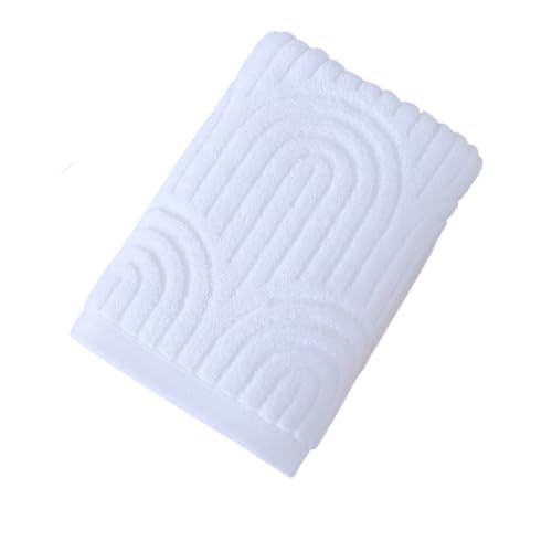 Waffles Weave Bath Towel 40X70Cm High Absorbency for Gym Hotel and Home Use in 4 Color Rapiddry Hand Towel - color: White