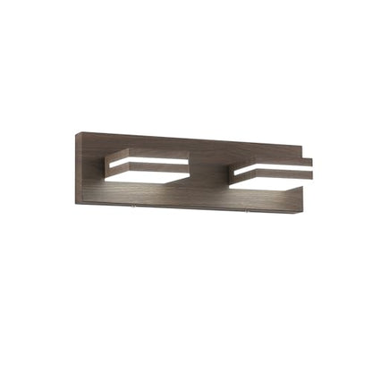 SineRise LED Modern Bathroom Vanity Light Fixtures, Modern Acrylic Bathroom Wall Lighting Fixtures Over Mirror, 2-Light, 15.5-Inch, Brown, 100%-0% White - color: Brown, 100%-0% White, size: 2-Light, 15.5-Inch