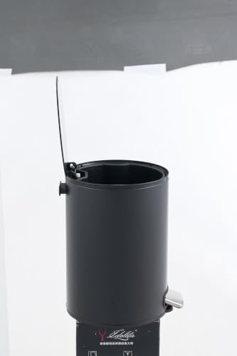 SIMPLYKLEEN Trash Can with Lid-2PC 5L/1.32 Gallon Round Step Trash Can,Small Stainless Steel Garbage Can with Soft-Close Lid, Foot Pedal, Removable Liner, Black Trash Bin for Kitchen, Office, Bathroom - color: Silver, size: 5L