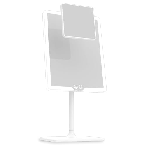 Orbit LED Vanity Mirror with Lights, 7X/1X Magnification, Dimmable & USB-C Rechargeable Tabletop Mirror (Alpine White) - color: Alpine White