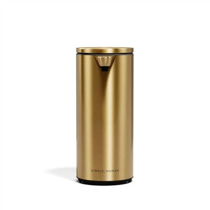 simplehuman Liquid Sensor Pump, 9 oz Automatic Soap Dispenser for Kitchen and Bathroom, Touchless Motion Sensor, Variable Dispense, Rechargeable, No-Drip Spout, High-Grade Brass Stainless Steel - color: Brass, style: 9 Oz.
