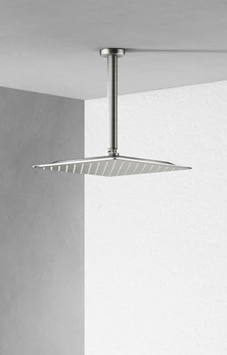 VBFF-Shower Head,rain shower head, 10 inch- Square Shower Head, 1.8 GPM Flow Rate, rainfall showerhead,VBFF08 (Brushed Nickel) - color: Brushed Nickel, size: 10 Inch