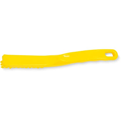SPARTA Detail Brush Grout Brush, Crevice Brush with Hanging Hole for Bathroom, Kitchens, Countertop, Plastic, 9 Inches, Yellow - color: Yellow, size: 9 Inches