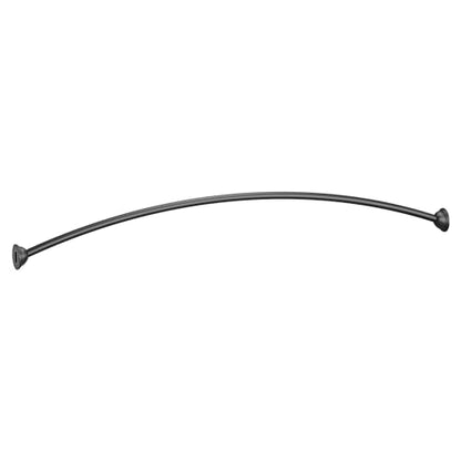 Moen CSR2165BLCurved Shower Rods AC 60" Curved Fixed Mount Shower Curtain Rod with Pivoting Flanges
