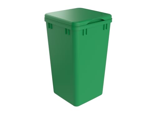 Rev-A-Shelf 27 Qt Under Sink Garbage Can Lid for Base Kitchen and Bathroom Cabinet, Replacement Plastic Trash Bin Lid Only, Green, RV-1024-LID-G-1 - color: Green, size: 27 QT
