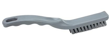 SPARTA Plastic Grout Brush, Crevice Brush with Hanging Hole for Cleaning Narrow Spaces, 9 Inches, Gray