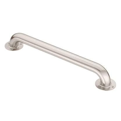 Moen R7418 Bathroom Safety 18-Inch Stainless Steel Bathroom Grab Bar with Exposed Screws, Stainless (Pack of 2) - size: 18 Inch (Pack of 2)