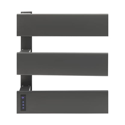 Electric Towel Warmer, Wall-Mounted Towel Heater with Timer & LED Screen, Temperature Adjustment, IPX4 Waterproof Towel Rack Dryer for Bathroom, Hotels, Home, Wide Heating Panel, 17.72" W (3 Tier) - size: 3 Tier