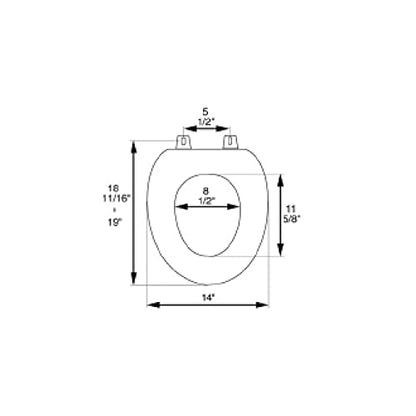 2Q1E7-02 Premium Slow Close Plastic Toilet Seat with Vari-Adjust Release ‘N’ Clean Lok-Down Hinge, Elongated, Biscuit/Linen