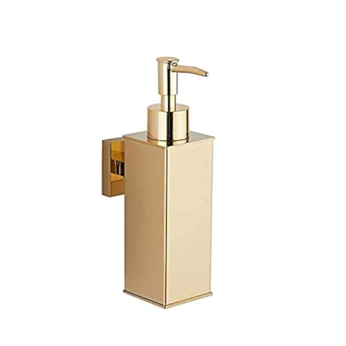 BGL Soap Dispenser Stainless Steel 304 Wall Mount Gold Liquid and Soap Dispenser for Kitchen and Bathroom - color: Gold