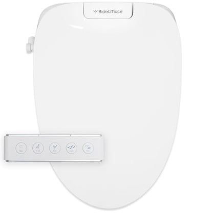 BidetMate 3500 Series Smart Bidet Toilet Seat, Auto Open Lid, Remote | Auto open/close lid, heated seat, unlimited warm-water wash, dryer, self-cleaning nozzle. Remote. Fits elongated toilets.