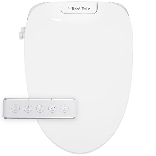 BidetMate 3500 Series Smart Bidet Toilet Seat, Auto Open Lid, Remote | Auto open/close lid, heated seat, unlimited warm-water wash, dryer, self-cleaning nozzle. Remote. Fits elongated toilets.