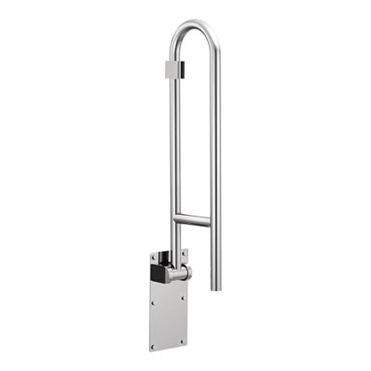 Moen R8960FD 30" Flip-Up Grab Bar, Textured Grip, Stainless | 30" support length, flip-up space saving, textured grip safety, stainless steel durability, wall mount install - color: Peened