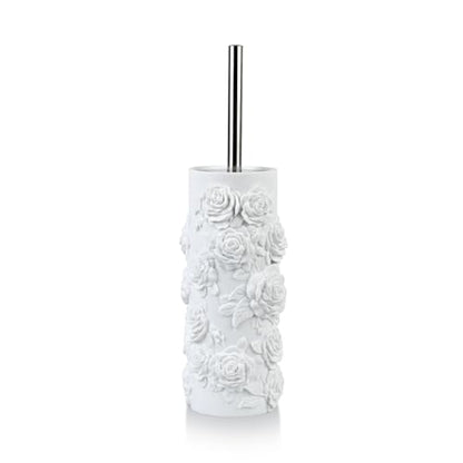 Toilet Brush and Holder Set for Bathroom, Stylish and Durable Cleaning Tool with Modern Design, Compact for Efficient Cleaning - style: Floral