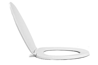 Centoco Elongated Toilet Seat, Closed Front, Residential, USA, White | With Cover, Plastic, Made in the USA, 600-001 - color: White, size: Elongated, style: Closed Front / Made in the USA