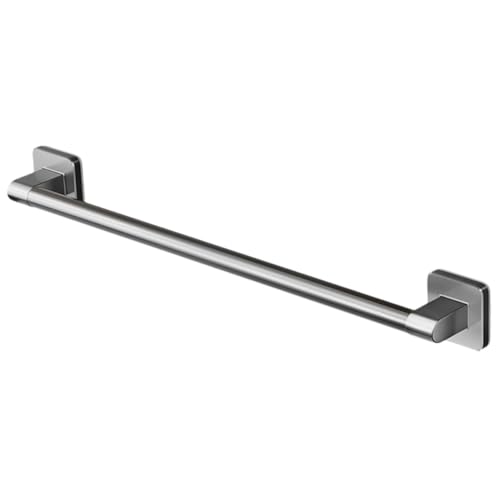 Ipetboom Self-Adhesive Bathroom Towel Bar Wall Mount Rack No Drilling Towel Hanging Rack Bathroom Storage Organizer Gray