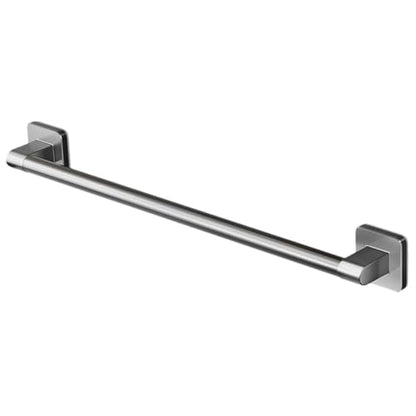 Ipetboom Self-Adhesive Bathroom Towel Bar Wall Mount Rack No Drilling Towel Hanging Rack Bathroom Storage Organizer Gray