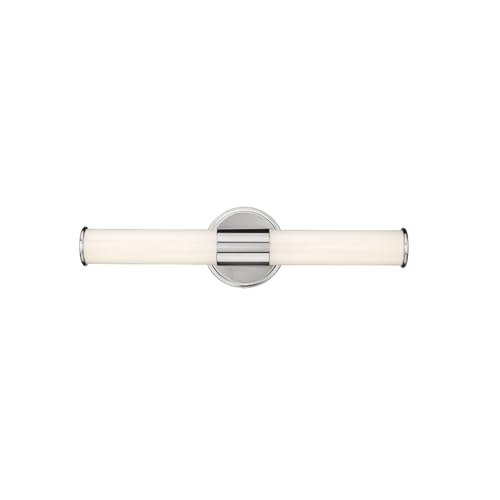 ML Lighting 2220-BN Trumann 1-Light Vanity, LED Brushed Nickel - color: Brushed Nickel, size: 18-Inch