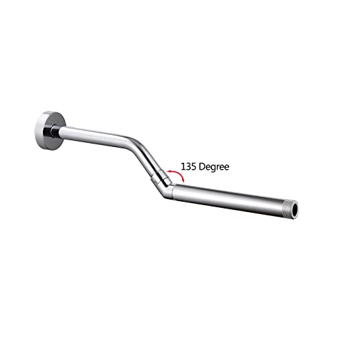 Shower Head Elbow Adapter, Shower Arm Elbow Adapter for Hand Showers and Wall-mounted Showers，Shower Arm Extension (135degree） - color: 135degree